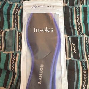 Rothy's Black Insoles with Blue Trim size 11